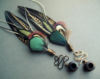 Dangle Plugs - Gauge Earrings - Feather Plugs - Wood Plugs - Stone Plugs - Custom Plugs Tunnels - 2g 0g 00g Plugs - 5/8 9/16 1/2 Inch Plugs