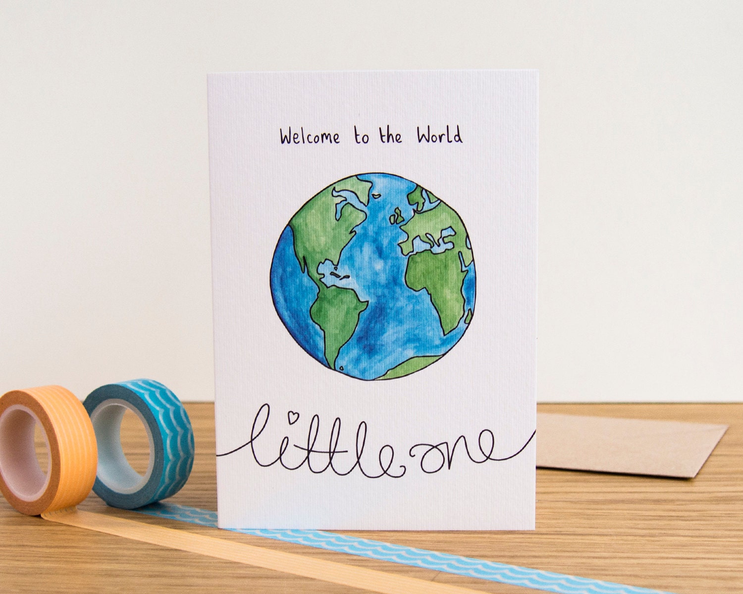 to the World Little One // New Baby Card // It's a