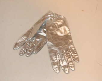 Vintage Silver Dress Gloves