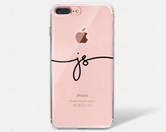 iPhone Case Personalised, Phone Case Custom, Monogram, Custom iPhone Case, Handwritten Name, Clear Cover, Initials, Personalized Case, Cute