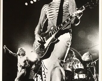 Wall Art, Music Poster, The Who Rotterdam 1975 Pete Townshend guitar solo 23 1/2 x 33