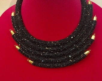 5 strand beaded massia neck piece