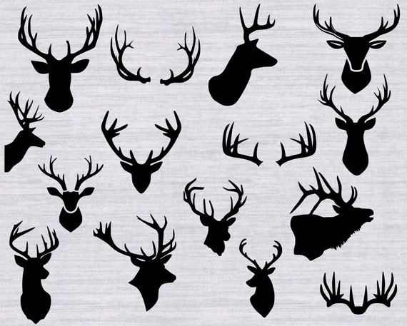Download Deer Head SVG Bundle deer antler svg deer head clipart svg