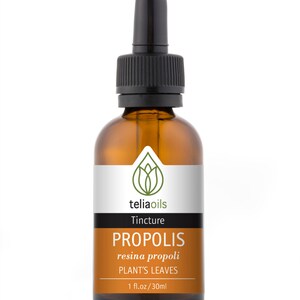 Organic Propolis Tincture, Liquid Extract, 1 fl. Oz / 30 Ml - Top Quality, maximum Strength