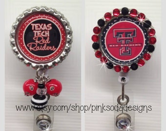 Texas Tech Red Raiders Inspired - Retractable ID Badge Holder