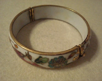 Gold plated and enamel painted bracelet