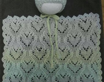 Sweatheart blanket set.