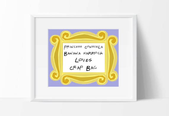 Download Friends tv show printable Princess Consuela banana hammock
