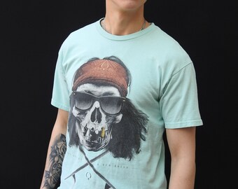 Vintage Pirate Print T-shirt