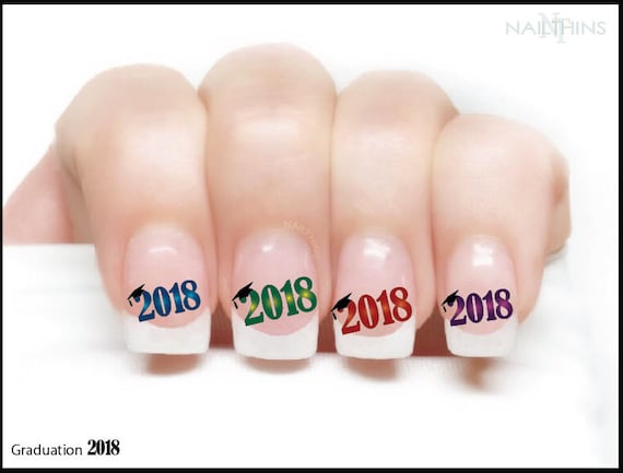 CLASS OF 2018 Graduation Nail Decals Nail Art Nail Design - CLASS OF 2018 Graduation Nail Decals Nail Art Nail Design