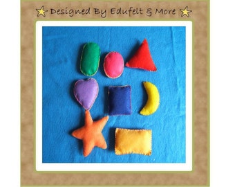 NEW Learning Shapes and Colors - Stuffed Felt Shapes