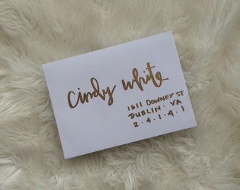 Modern Calligraphy Envelope Addressing