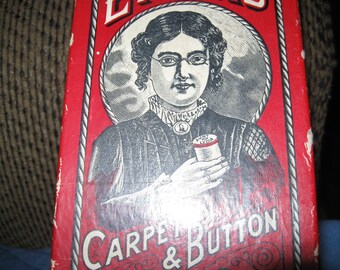Fantastic Antique AUNT LYDIA'S Thread BOX! (Early Sewing Advertising!)