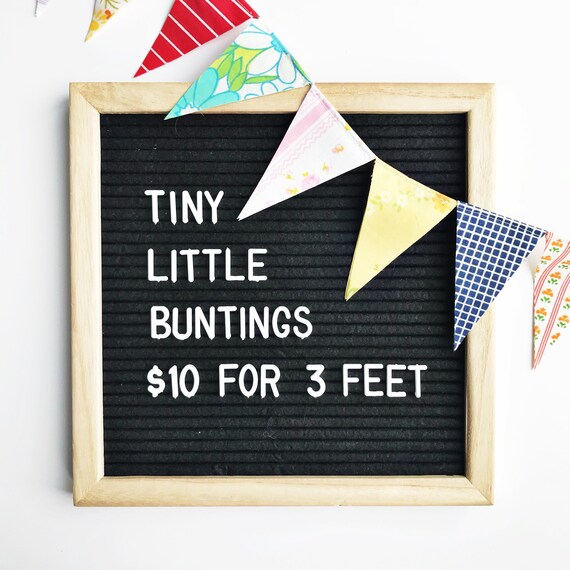 mini bunting banner colorful flag garland party decoration