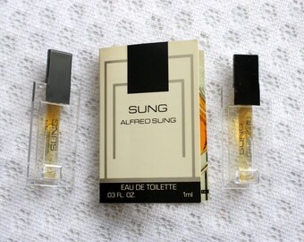 Sung Alfred Sung Perfume Sample, Vintage Alfred Sung Fragrance, Vintage Perfume Sample, Vintage Sung Perfume