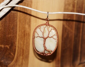 Amazonite Tree of Life Pendant