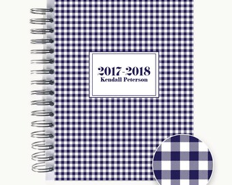 Bullet Journal – Personalized | Spiral | Dot Grid | Notebook | Gingham