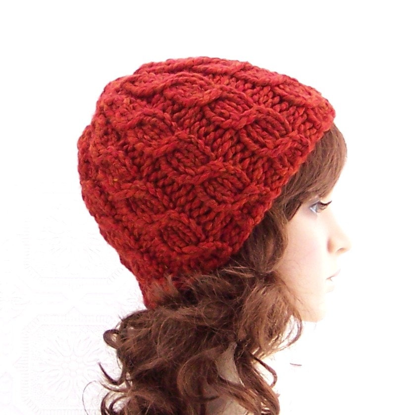 Instant download knitting hat pattern Simple Cable Beanie