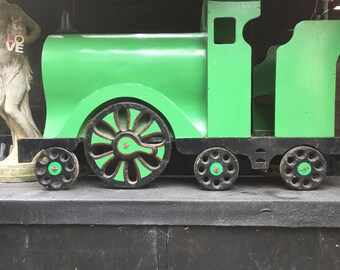 Antique/Vintage Shop Display Train/Toy Shop Solid Wood Very Heavy/theatre/film prop/Fairground- 2 part Lay Away option via paypal available