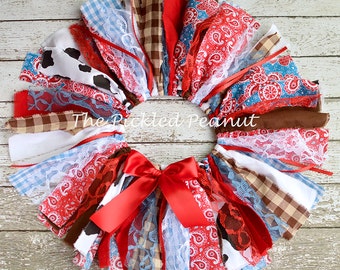 Cowgirl Tutu Cowgirl Skirt Shabby Chic Fabric Tutu Rodeo Skirt Rodeo Tutu Baby Skirt Baby Tutu 1st Birthday Cake Smash Gingham Paisley Girl