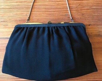 Elegant balck vintage evening bag, purse