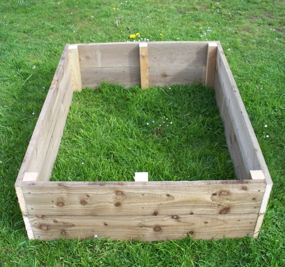 30cm high Tanalised wood Vegetable raised bed herb planter
