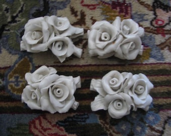 Vintage Ceramic Rose Decor