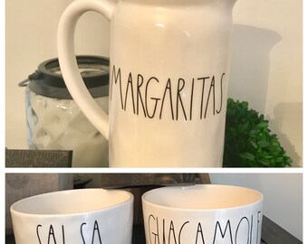 Rae Dunn Inspired Salsa and Guacamole Decals