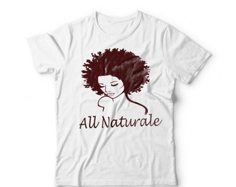 Women's All Naturale 100% Cotton T-Shirt Brown Silouhette Graphic Tee