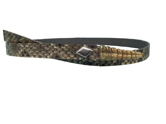 1/2 inch Real Rattlesnake Hat Band with Rattle 598-HB205 B1