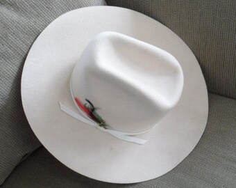 VINTAGE Unisex Western Head Gear/Stetson Cowboy Hat/Made in Canada by Lanning under Brand Name EAGLE/Made 2 be worn at Calgary Stampede