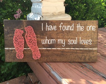 MADE TO ORDER Love Birds String Art Sign