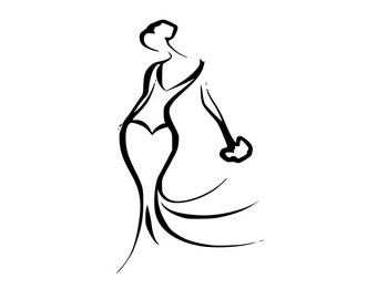 Free Free 186 Outline Wedding Dress Svg SVG PNG EPS DXF File