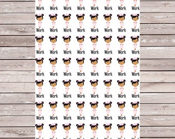 Nurse Work Stickers (AA) Set of 56 Erin Condren Planner Stickers, ECLP, Filofax, Kikki K, Mambi, Happy Planner, Planner Stickers