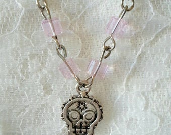 Day of the Dead / Dia De Los Muertos (Sugar Skull) Necklace