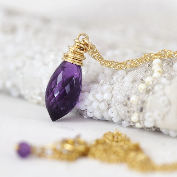 Amethyst Necklace - Elegant Amethyst Jewelry
