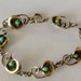 vintage Danish Deknatel sterling lilly tourquoise bracelet modernist