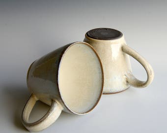 Two soupbowls handthrown in stoneware