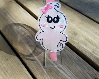 Cute ghost slider with glitter headband