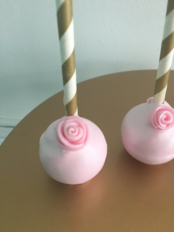 Rose Shimmer Cake Pops
