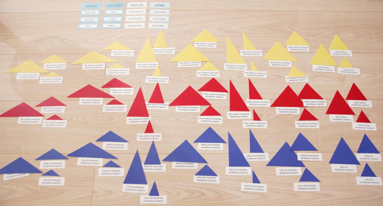 Montessori Detektiv Adjektiv Spiel / MontessoriPädagogik