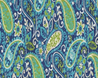Dursley Curacao Paisley Cotton Fabric by the half yard
