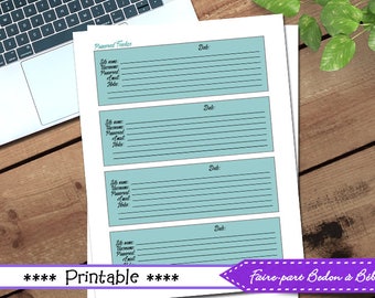 Printable password tracker - digital password organizer - password sheet - password keeper - Printable file