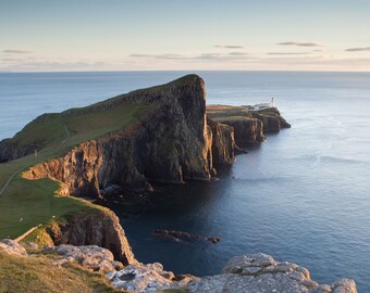 Sunset at Neist Point Lighthouse, Isle of Skye