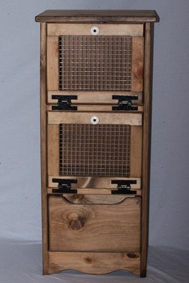 Flat Top Wooden Veggie Bin