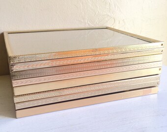 Set of 8x10 Vintage Gold Brass Metal Picture Frames 8 count