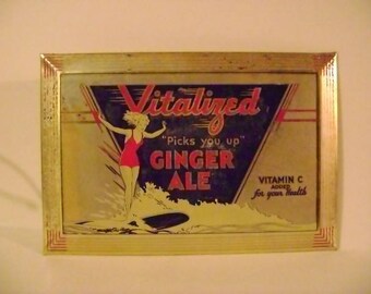 Vintage Vitalized Ginger Ale Sign