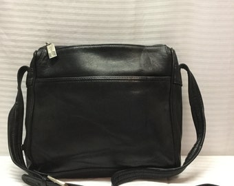 Tignanello, Black Leather Purse, Shoulder Bag, Purse, Bag