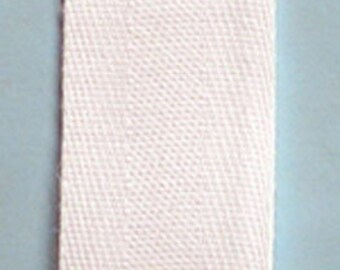 Notion: Cotton TWILL Tape - 1 Inch Wide - White - #CTT100 029 - Sold by FIVE YARD Increment - Towelling - Apron