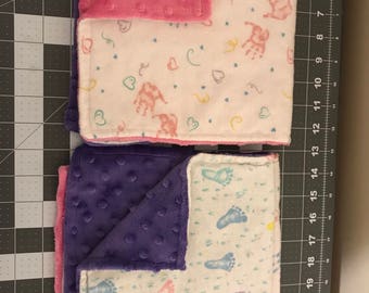 Hand and Footprint Burp Cloths